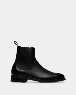 Scribe Un Bootie in Black Deer Leather