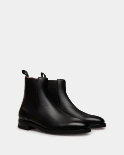 Scribe Un Bootie in Black Deer Leather