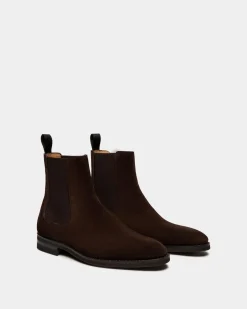 Scribe Un Bootie in Ebano Suede
