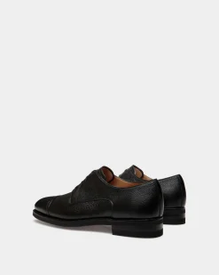 Scribe Un Derby in Black Deer Leather