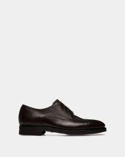 Scribe Un Derby In Ebano Deer Leather