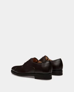 Scribe Un Derby In Ebano Deer Leather