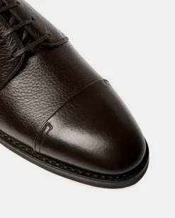 Scribe Un Derby In Ebano Deer Leather