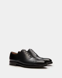 Scribe Un Oxford in Black Leather