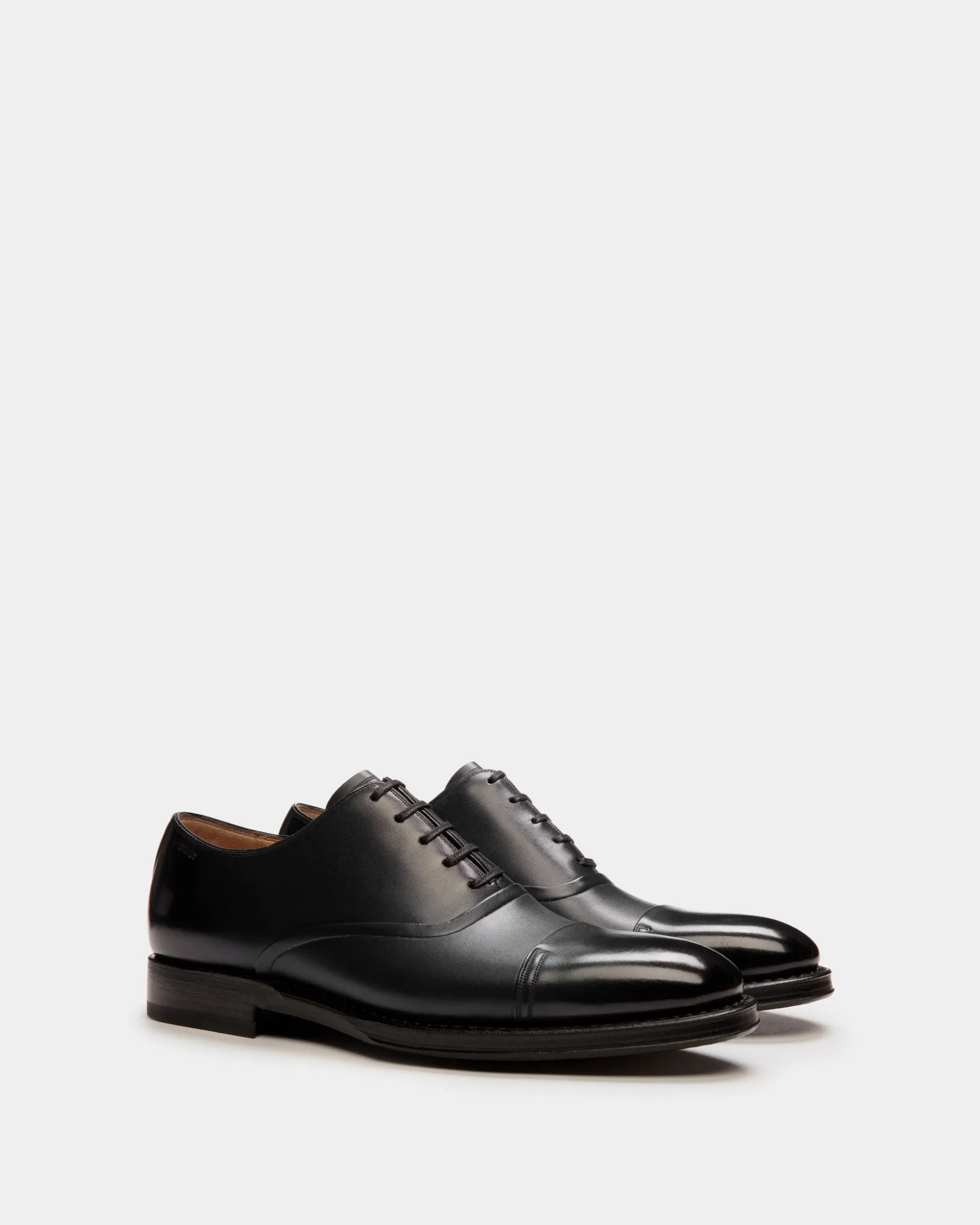 Scribe Un Oxford in Black Leather