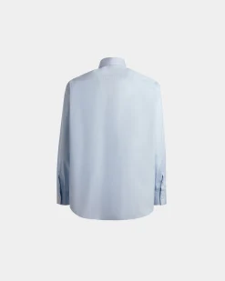 Shirt in Light Blue Cotton