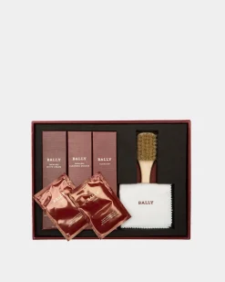Shoe Care Kit Gift Box In Bally Red