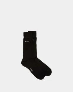 Socks In Black Cotton