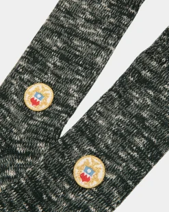 Socks With a Bally Crest Logo in Bottle Green Wool