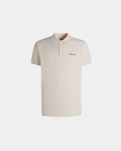 Summer Capsule Polo Shirt In White Cotton