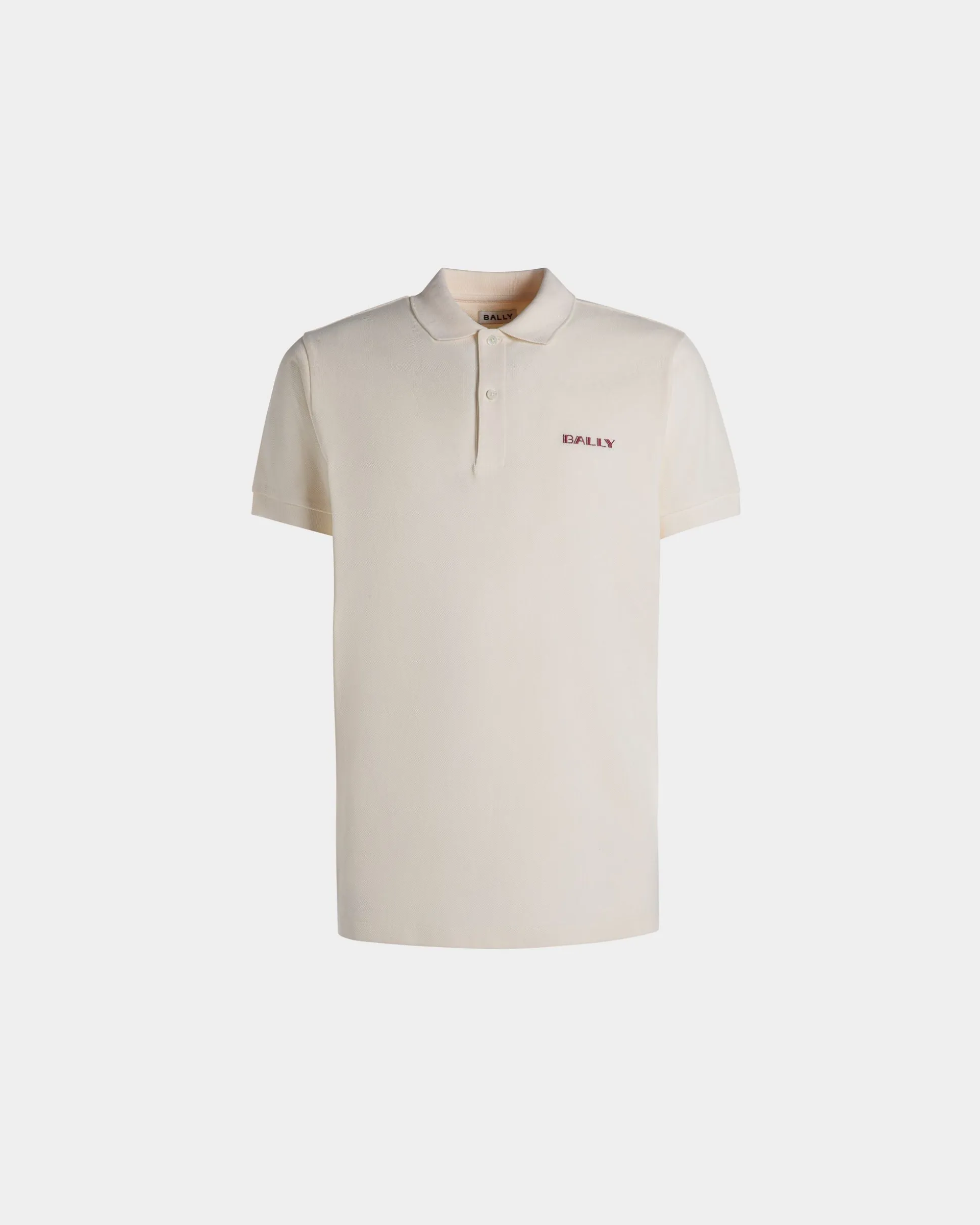 Summer Capsule Polo Shirt In White Cotton