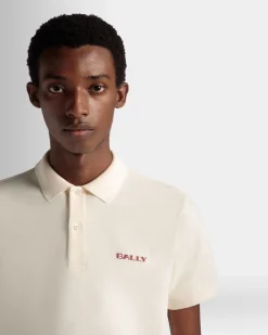 Summer Capsule Polo Shirt In White Cotton