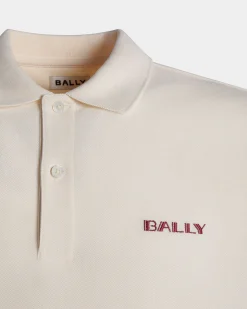 Summer Capsule Polo Shirt In White Cotton