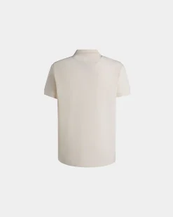 Summer Capsule Polo Shirt In White Cotton