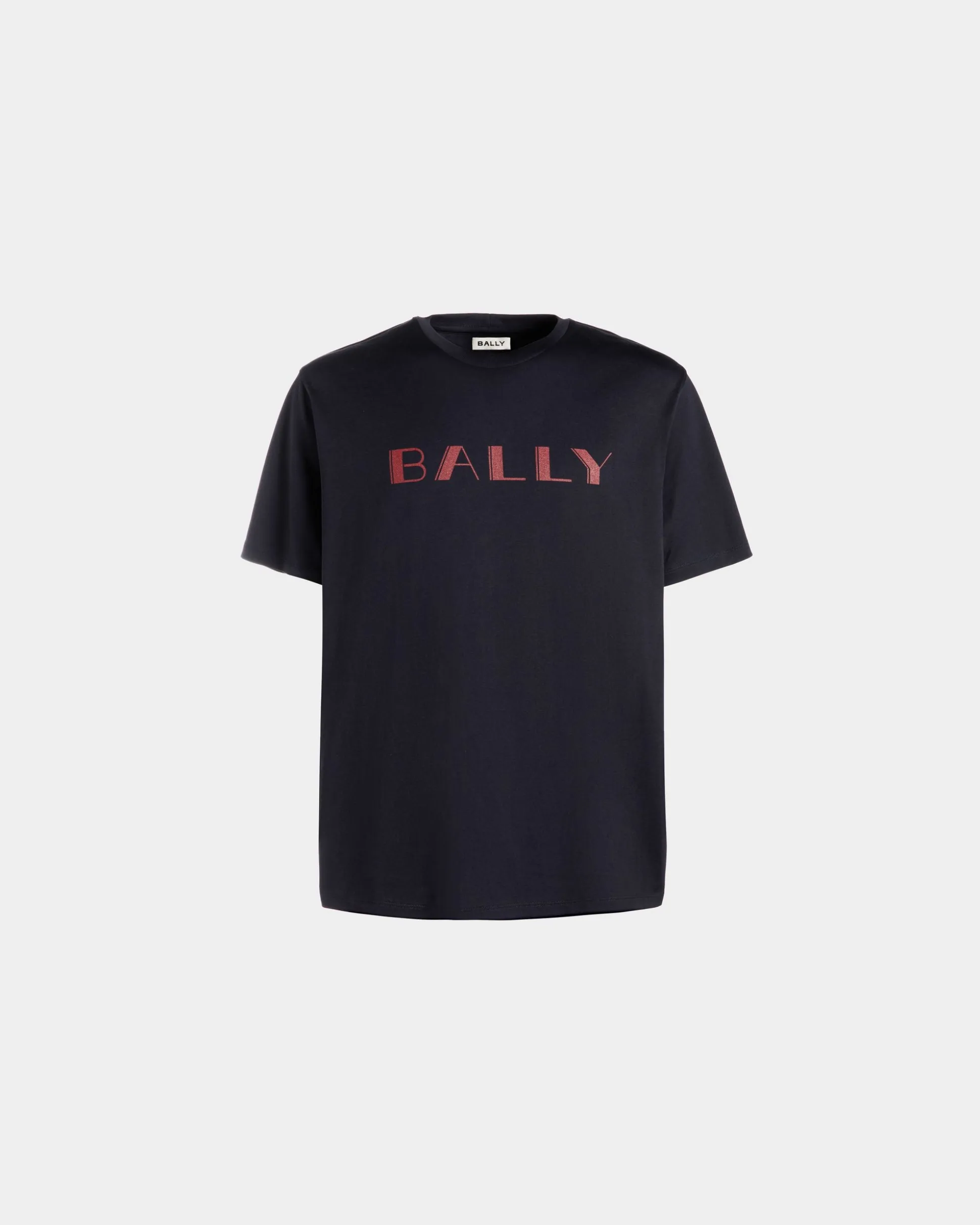 Summer Capsule T-Shirt In Navy Blue Cotton