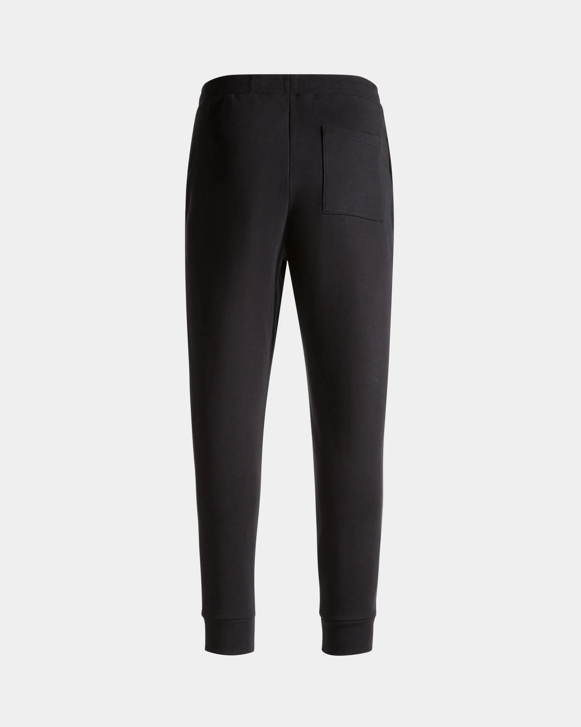 Sweatpants With a Bally Crest Logo In Navy Blue Cotton