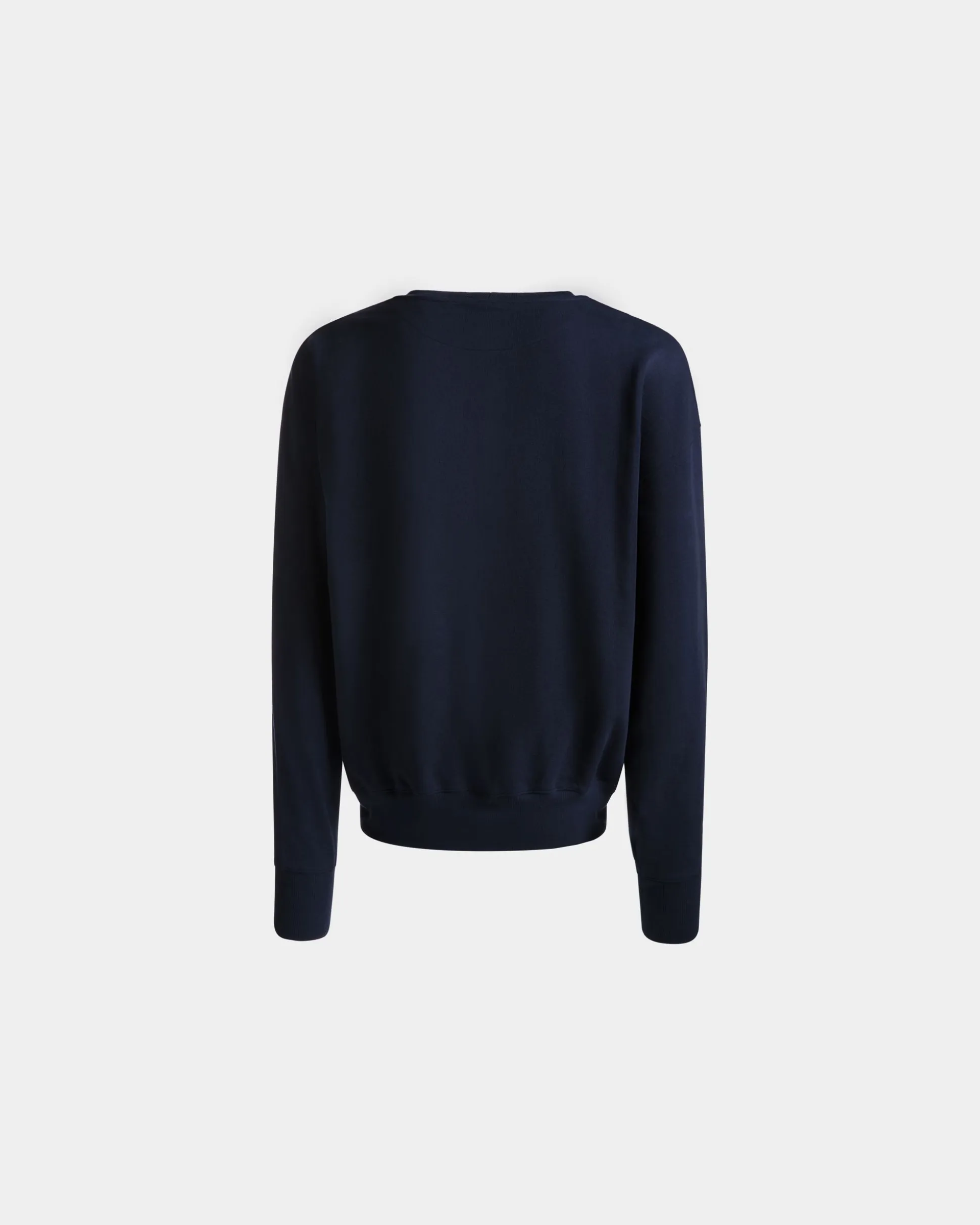 Sweatshirt in Navy Blue Cotton