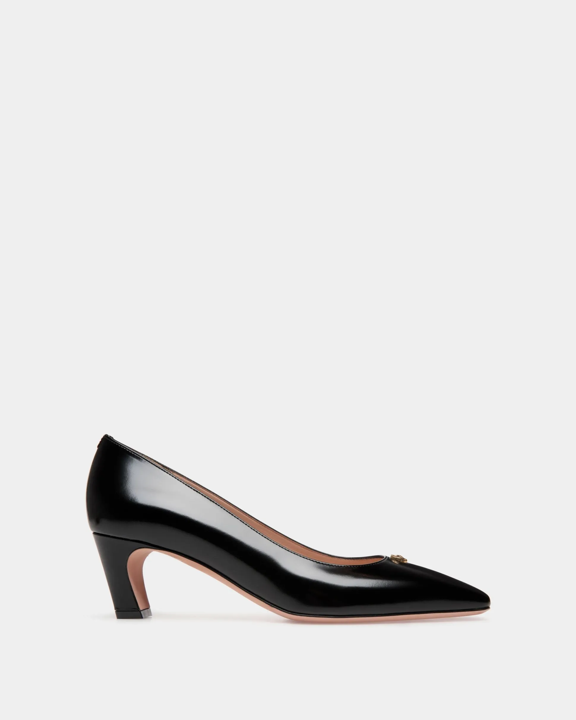 Sylt Pump In Black Brushed Leather