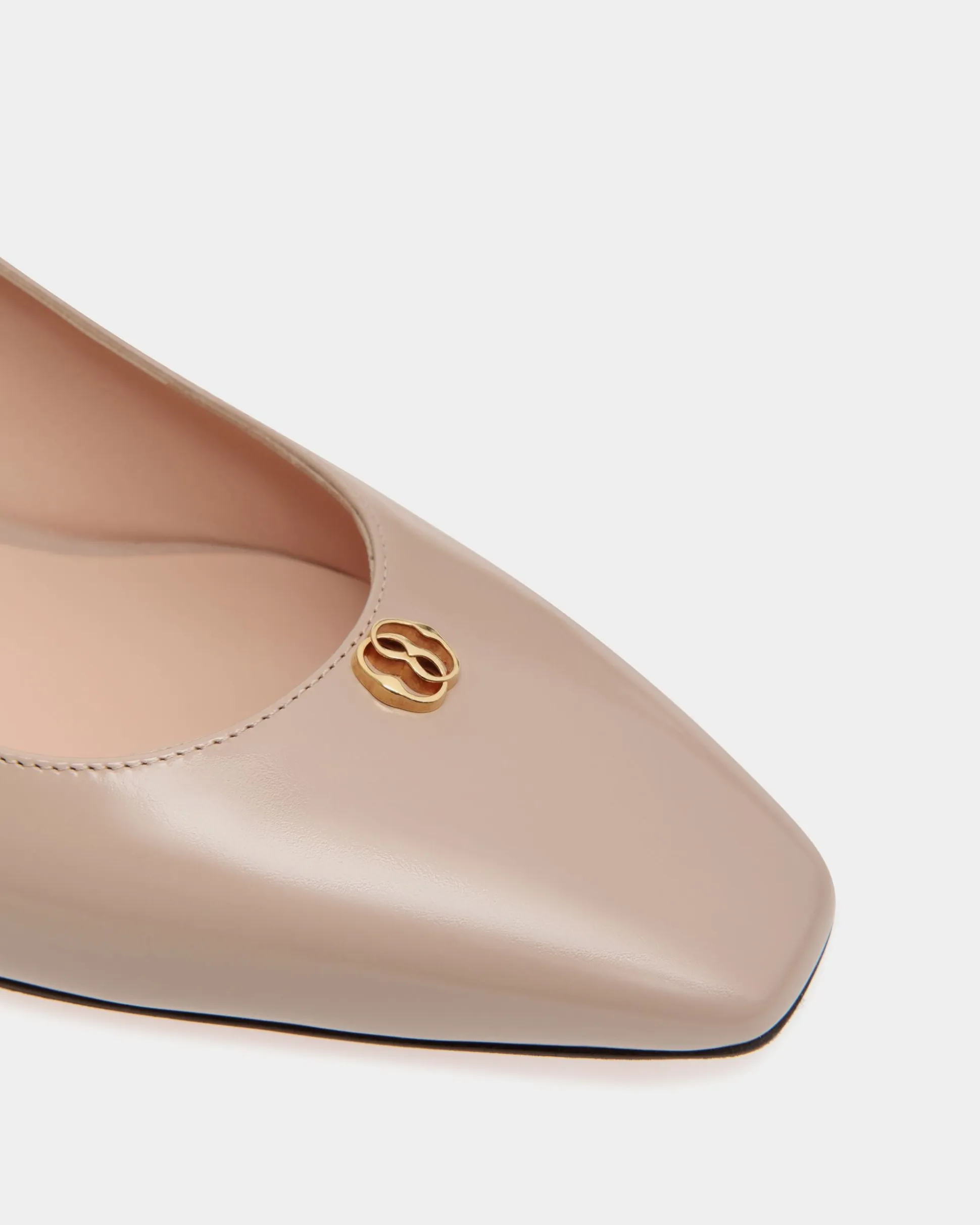 Sylt Pump In Light Beige Brushed Leather