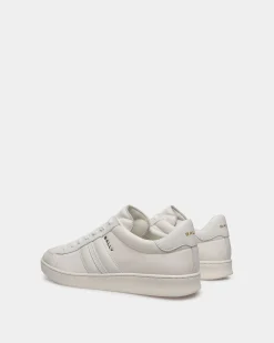 Tennis Sneaker In White Leather