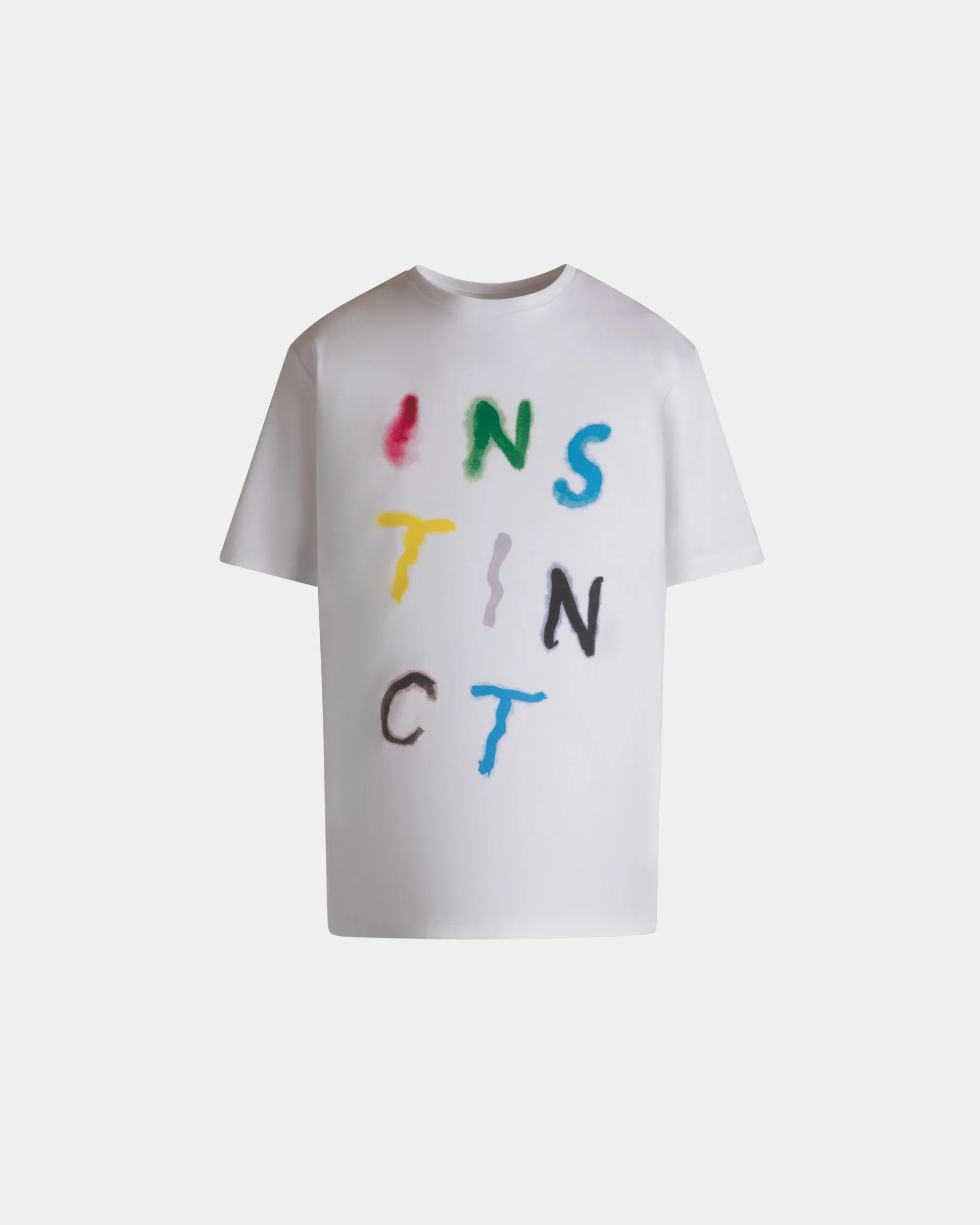 T-Shirt Bally Instinct In White Cotton
