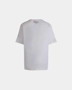 T-Shirt Bally Instinct In White Cotton