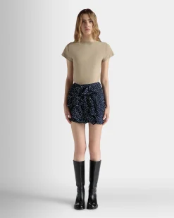 T-Shirt in Beige Cotton