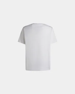 T-Shirt With a Bally Crest Logo In White Cotton