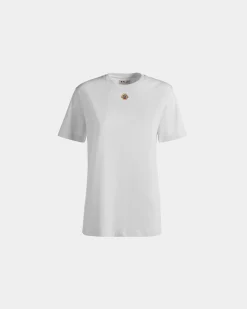 T-Shirt With Bally Crest Logo In White Cotton