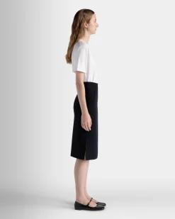 T-Shirt With Bally Crest Logo In White Cotton