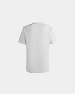 T-Shirt With Bally Crest Logo In White Cotton