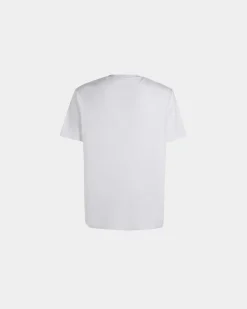 T-Shirt With Bally Crest Logo In White Cotton