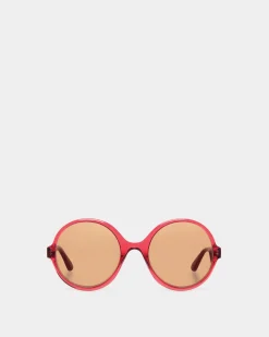 Ursula Sunglasses In Red Acetate