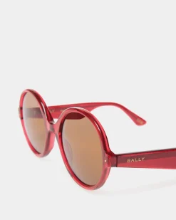 Ursula Sunglasses In Red Acetate