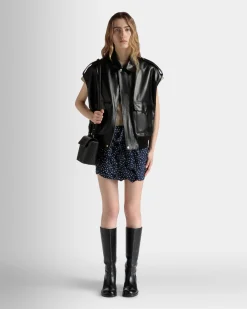 Vest in Black Leather