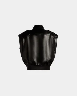 Vest in Black Leather